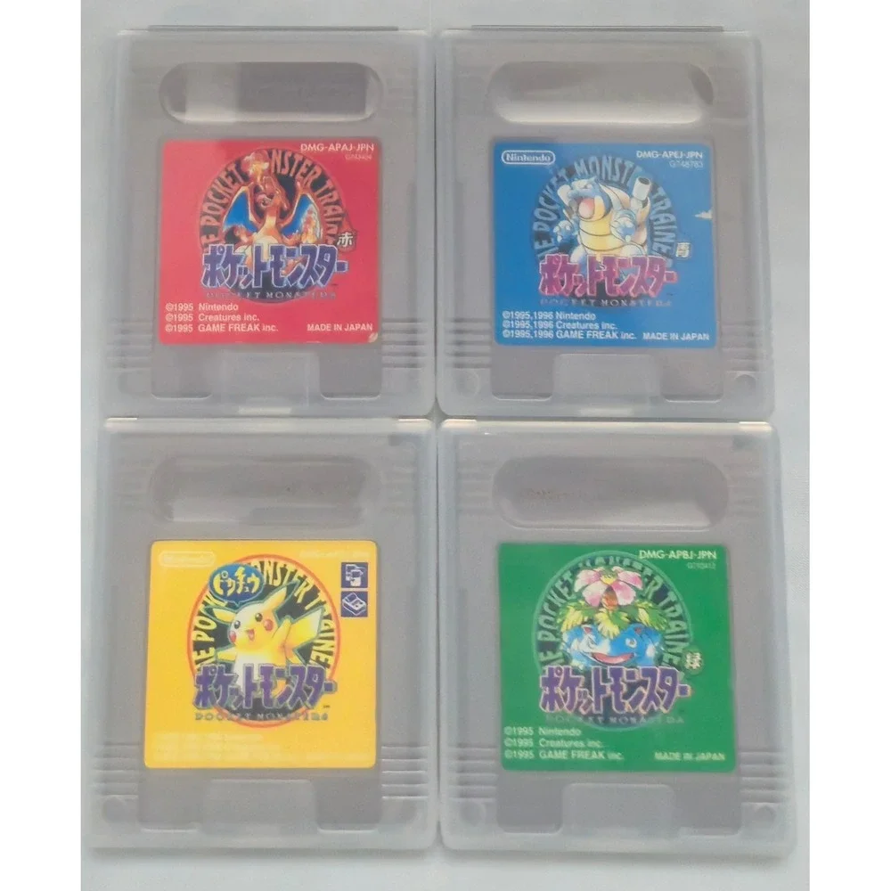 Pokemon Gen 1 Bundle (GB) - JPN Import - Tested + Saves  - US Seller